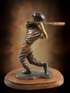 Little League baseball sculptures in bronze, baseball ballpark statues and monuments, sports sculptures, public sports monuments by monumental bronze sculptor, Tom White, bronze sculptures of boys playing baseball, commission sports award trophies, College Baseball Foundation's Brooks Wallace Award for Shortstop Player of the Year designed by Tom White
