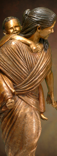 Lifesize bronze statues of Jesus and children sculptures, "Welcome the Children" by Tom White, Christian Monumental Bronze Sculptor, commission portrait bronze memorials of children, sculpture of teenage girl, lifesize satues of children, Cavehill Cemetery, Louisville, Kentucky, Long Valley, NJ, Westerville, OH, Cleveland, OH, Woodstock, GA, Gilbert, AZ, Milton, Canada youth center statues, Christian sculptures, statues of Christ, Jesus welcomes children statues, Jesus Christ sculptures, sculptures of Jesus, Christ statues, Welcoming Christ, figurative bronze monuments, family memorial bronze sculptures, cemetery bronzes