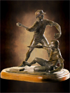 Bronze tabletop sculptures, figurative bronze sculptures of children, grandfather and child sculpture, monumental bronze sculptor, Life Prizes award trophy, sports trophies and awards, family portrait bronze commissions, commission a sculptor, faith-based tabletop bronze religious statues, sports sculptures, hunting and fishing bronze statues, baseball sculptures, snowboarding sculpture, father and son statue, mother and baby sculpture, father son hunting sculptures, inspirational tabletop bronzes