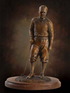 Golf sculptures, bronze sculpture of golfer, PGA Golf sculptures, commission golf award trophy, sports sculptures, bronze portrait golf statues, portrait monumental sculptures of golfers, tabletop golf statues, sculptures of playing golf, lifesize golf player statues for golf courses, Bobby Jones portrait sculpture, young golfer bronze statue, commission a golf sculpture